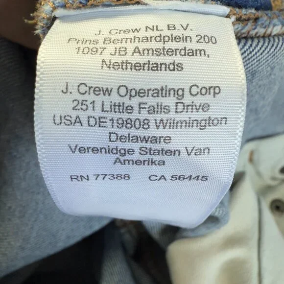 J.Crew Flex Men’s Straight Leg Jeans W36 L30 Blue Classic Fit Stretch Denim Pant - Picture 8 of 13